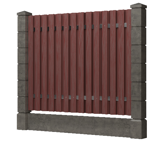 Заборная доска GRINDERDECO, ДПК, тиснение "дуб" Мербау купить в Шилке