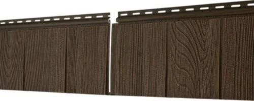 Фасадная панель Ю-Пласт S-Lock Щепа Каштан купить в Шилке