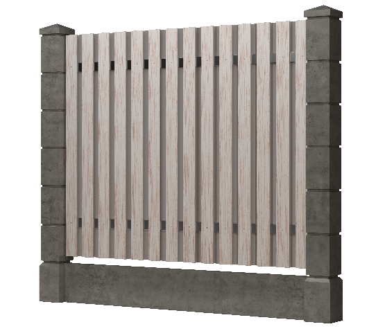 Заборная доска GRINDERDECO, ДПК, тиснение "дуб" Выбеленный дуб купить в Шилке