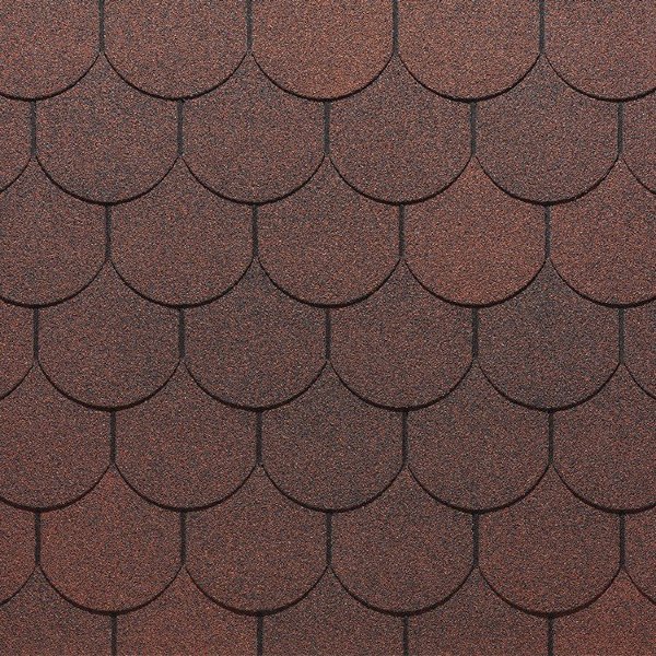 Гибкая черепица Docke, коллекция Кольчуга – Красный купить в Шилке