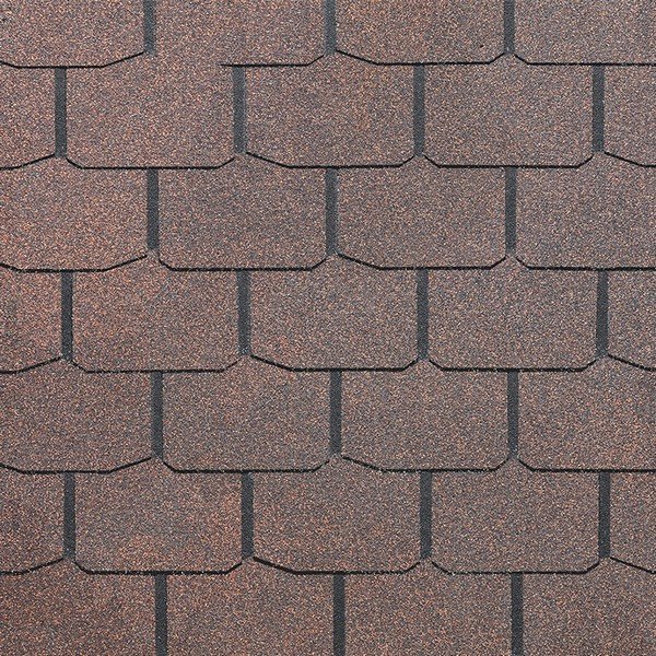 Гибкая черепица Docke, коллекция Крона – Коричневый купить в Шилке