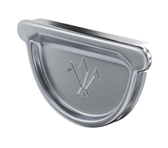 Водосток Aquasistem, Система 125x90 - Заглушка желоба универсальная оцинкованая d125мм купить в Шилке