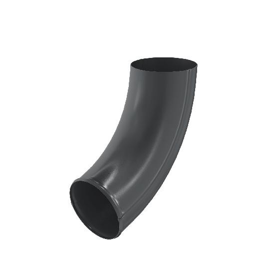 Водосток Aquasistem, система 125x90 - Отвод трубы RAL 7024 Тёмно-серый купить в Шилке