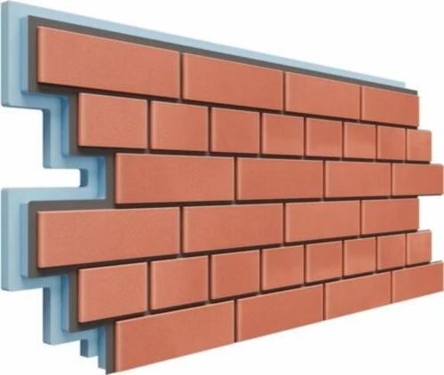 Термопанели Доломит Кирпич 40 мм Красный купить в Шилке