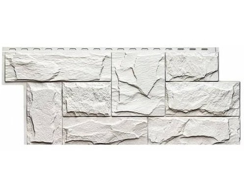 Фасадная панель T-Сайдинг-Гранит Леон Белый купить в Шилке