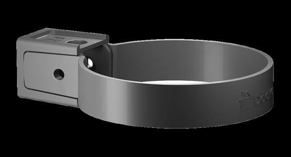 Хомут универсальный Docke Premium ПВХ -  графит купить в Шилке