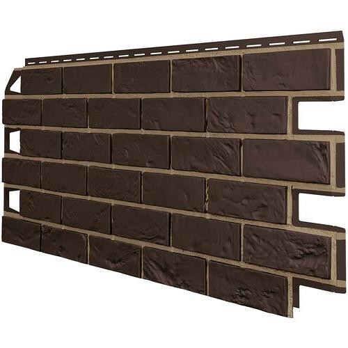 Фасадные панели ТЕХНОНИКОЛЬ Оптима Кирпич Тёмно-коричневый купить в Шилке