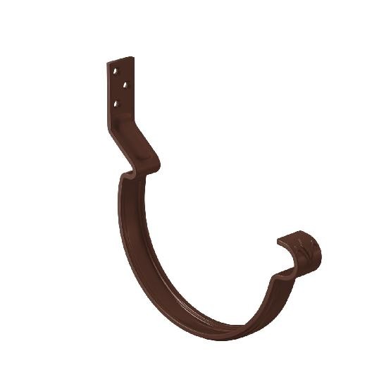 Водосток Aquasistem, система 150/100 - Крюк крепления желоба короткий RAL 8017 Коричневый купить в Шилке