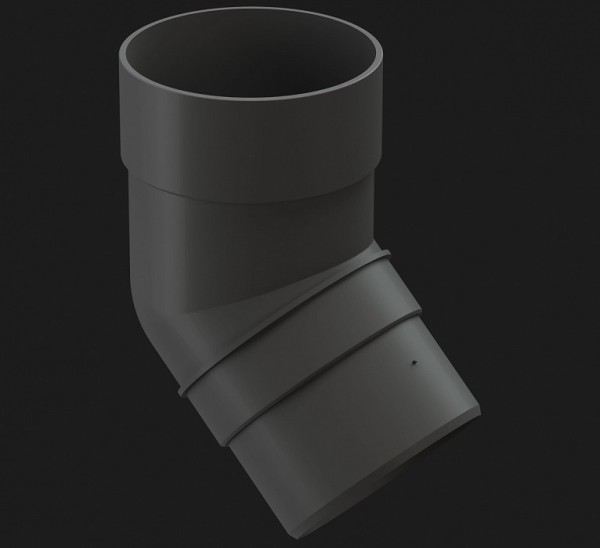 Колено 45˚ Docke Premium ПВХ - Графит купить в Шилке