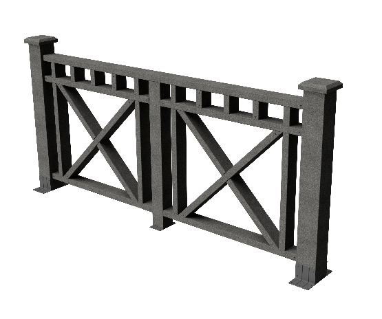 Ограждения декоративное ДПК GRINDERDECO Виктория серый базальт купить в Шилке