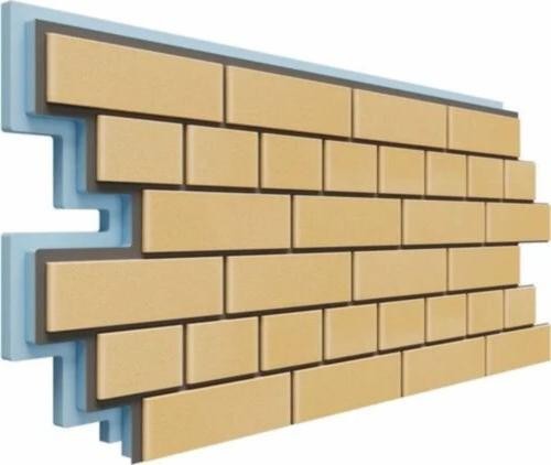 Термопанели Доломит Кирпич 40 мм Жёлтый купить в Шилке