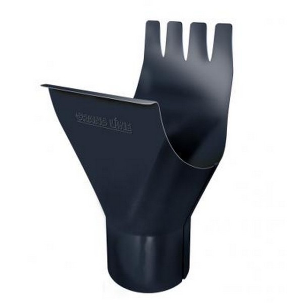 Водосток Grand Line 125x90 – Воронка желоба RAL 7024 купить в Шилке