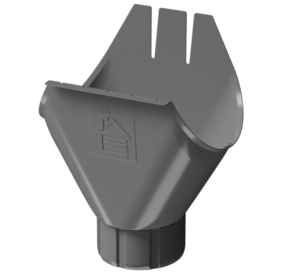 Воронка желоба D125 Döcke STAL PREMIUM Графит, (RAL 7024) купить в Шилке