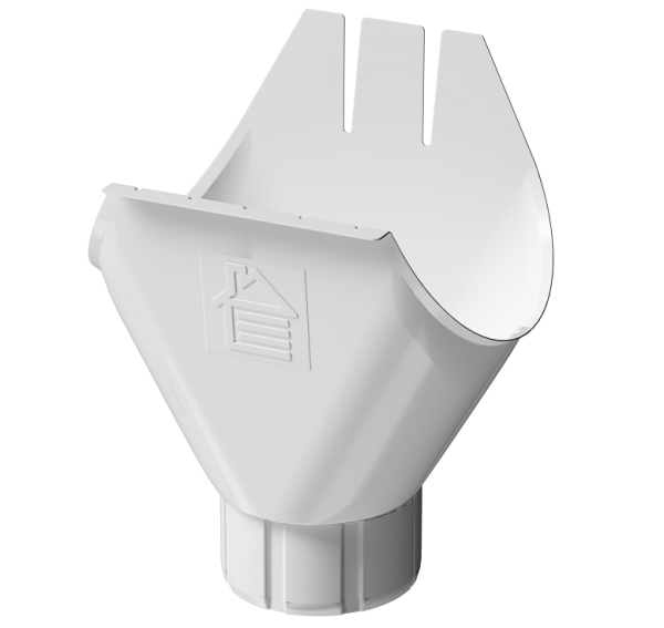 Воронка желоба D125 Döcke STAL PREMIUM Пломбир, (RAL 9010) купить в Шилке