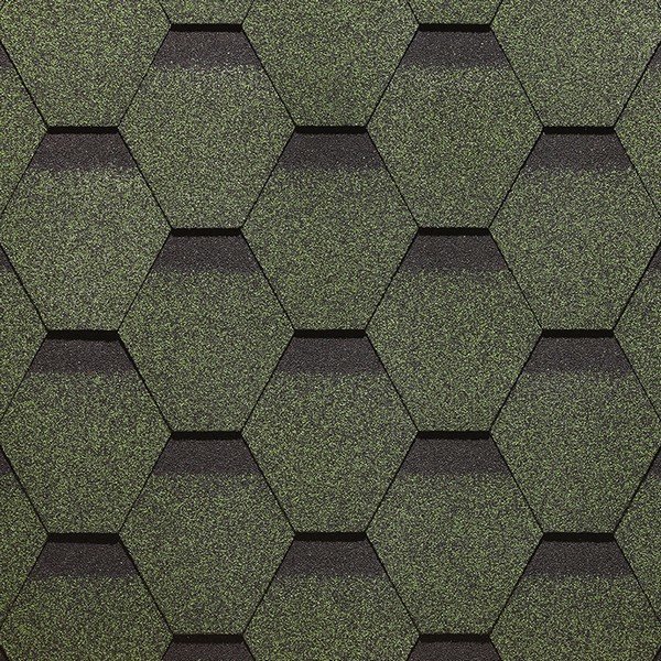 Гибкая черепица Docke, коллекция Сота – Зеленый купить в Шилке