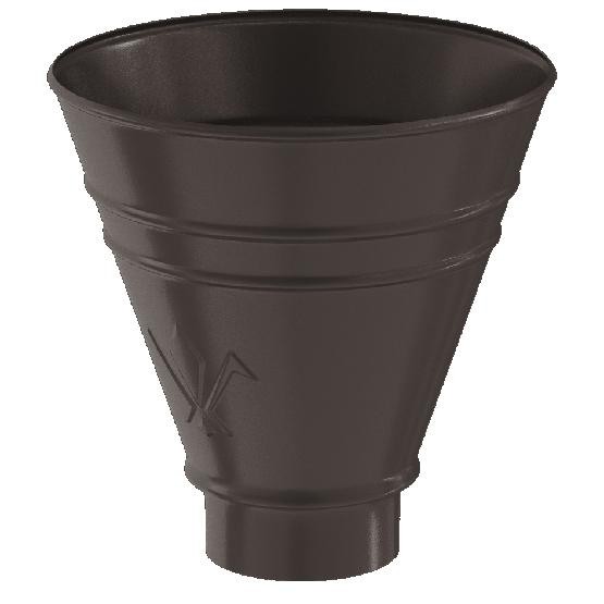 Водосток Aquasistem, система 150/100 - Воронка водосборная круглая RR 32 Тёмно-Коричневый купить в Шилке