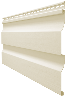 Виниловый сайдинг docke (дёке) - профиль D4,5D, сливки