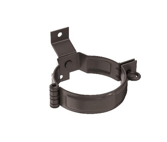 Водосток Aquasistem, система 150/100 - Декоративный хомут трубы под дерево с комплектом крепления RR 32 Тёмно-Коричнневый купить в Шилке