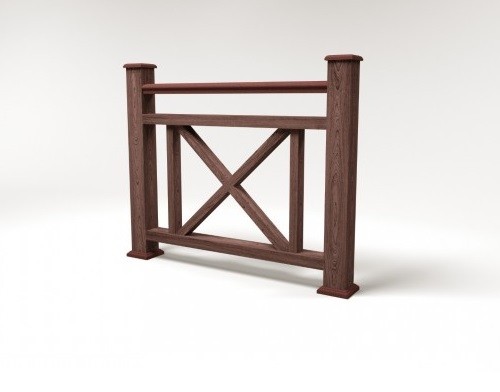 Ограждение из ДПК FG2 шоколад купить в Шилке