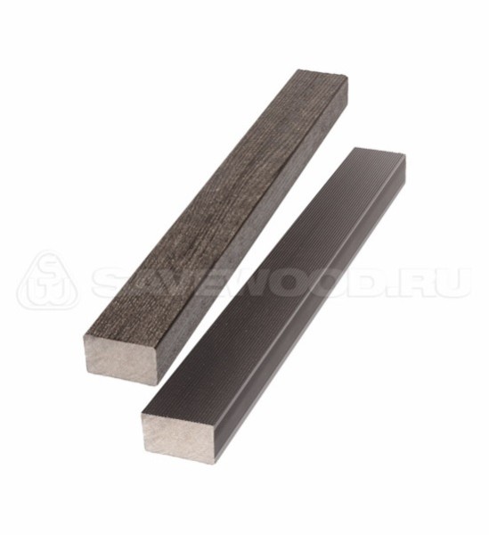 Брус лавочный ДПК полнотелый Savewood тёмно-коричневый купить в Шилке