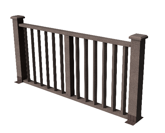 Ограждения декоративное ДПК GRINDERDECO Бруклин венге купить в Шилке