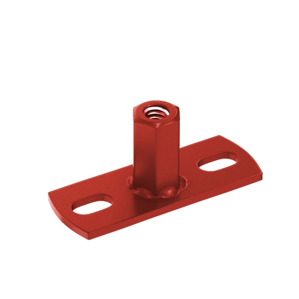 Водосток Aquasistem, система 125x90 - Держатель для хомута под метиз RR 29 Бургундский купить в Шилке