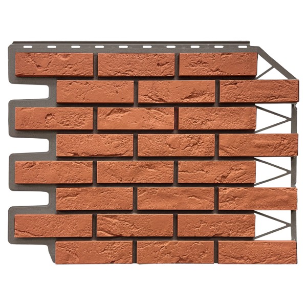 Фасадная панель FineBer, Кирпич Баварский, Терракотовый купить в Шилке