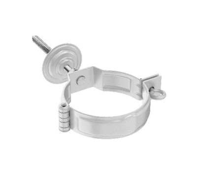 Водосток Aquasistem, система 150x100 - Комплект крепления трубы RR 20 Мраморно-белый