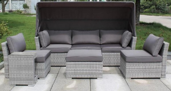 Диван-Трансформер AFINA плетеный из иск. ротанга AFM-320G Grey купить в Шилке