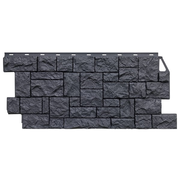 Фасадная панель FineBer, Камень Дикий, Асфальт купить в Шилке