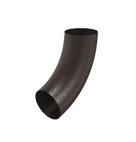 Водосток Aquasistem, Система 150/100 - Колено трубы RR 32 Тёмно-коричневый matt купить в Шилке