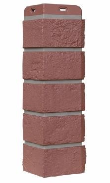 Угол Grand Line состаренный кирпич Элит корица (махагон), ШОВ темно-бежевый купить в Шилке