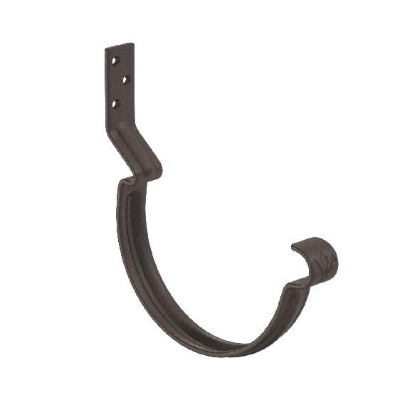 Водосток Aquasistem, Система 150/100 - Крюк крепления желоба короткий RR 32 Тёмно-коричневый matt купить в Шилке