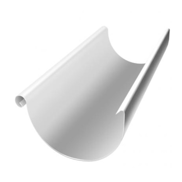 Водосток Grand Line 150x100 – Желоб 3м RAL 9003 купить в Шилке