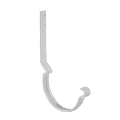 Водосток Aquasistem, система 150/100 - Крюк крепления желоба длинный RAL 9003 Белый