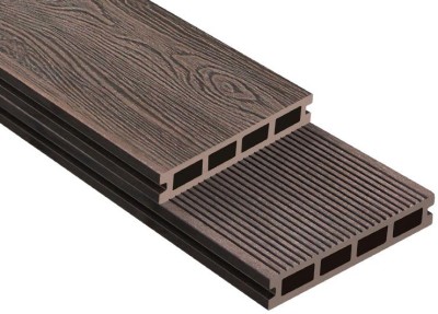 Террасная доска ДПК Outdoor 3D NEVADA/Вельвет коричневая микс