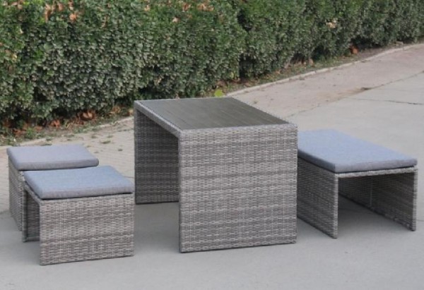 Диван-Трансформер AFINA плетеный из иск. ротанга S330G-W78 Grey купить в Шилке