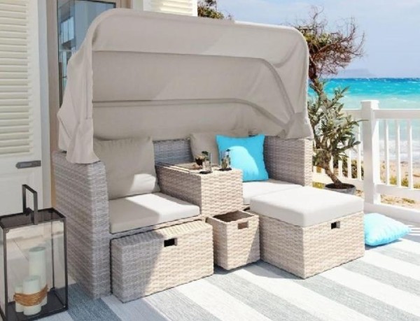 Комплект мебели AFINA плетеной из иск. ротанга AFM-330 Beige купить в Шилке