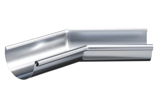 Водосток Aquasistem, Система 150/100 - Угол желоба внутренний  оцинковка 135° купить в Шилке