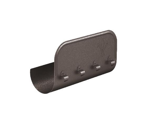 Водосток Aquasistem, Система 150/100 - Ограничитель перелива прямой RR 32 Тёмно-коричневый matt купить в Шилке