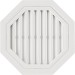 Восьмиугольная фронтонная вентиляционная решётка, Белая купить в Шилке