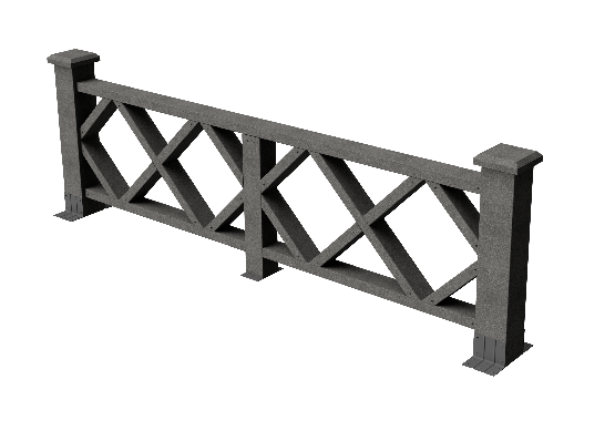 Ограждения декоративное ДПК GRINDERDECO Миллениум серый базальт купить в Шилке