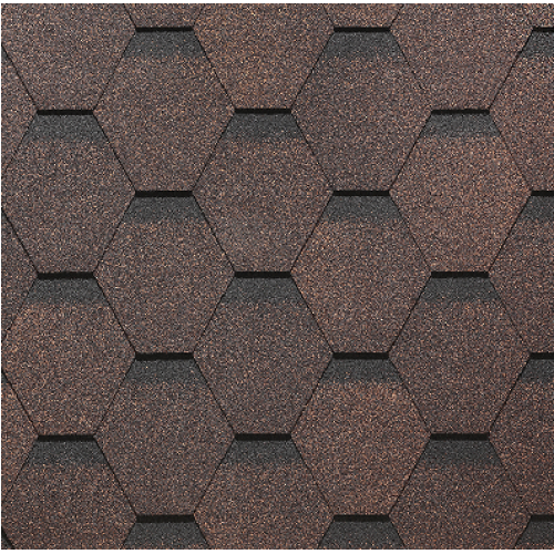 Гибкая черепица PIE EUROPA Docke, коллекция Карат Коричневый купить в Шилке