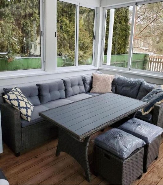 Комплект мебели AFINA плетеной из иск. ротанга AFM-307G-Grey купить в Шилке