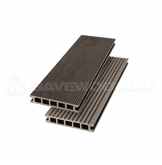 Террасная доска из ДПК SW Ornus радиальный распил темно-коричневый купить в Шилке