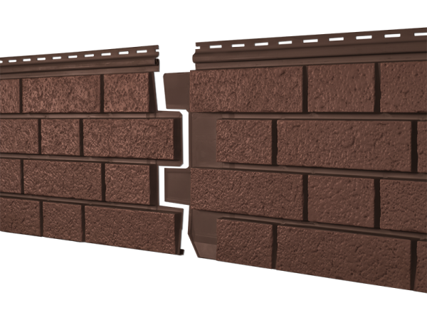 Фасадная панель Ю-пласт Стоун Хаус S-Lock Клинкер терракотовый купить в Шилке