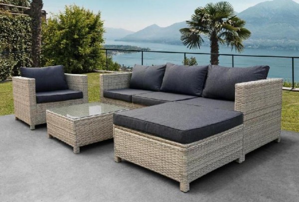 Комплект мебели AFINA плетеной из иск. ротанга YR821G Grey/Grey купить в Шилке