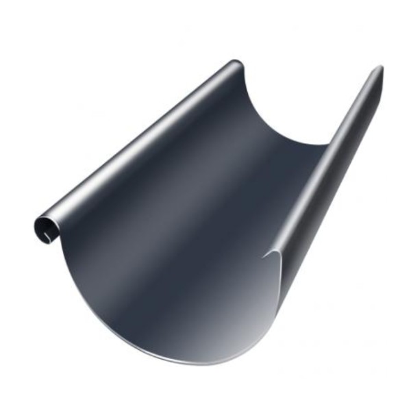 Водосток Grand Line 150x100 – Полукруглый желоб 3 метра RAL 7024 купить в Шилке