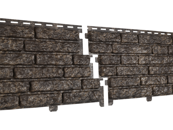 Фасадная панель Ю-пласт Стоун Хаус Кварцит Коричневый купить в Шилке