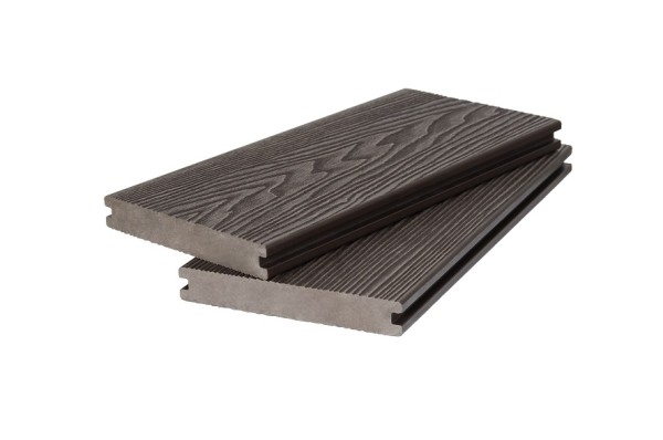 Доска террасная 3D фактура дерева POLIVAN GROUP двухсторонняя полнотелая SINGARAJA тёмно-коричневый купить в Шилке